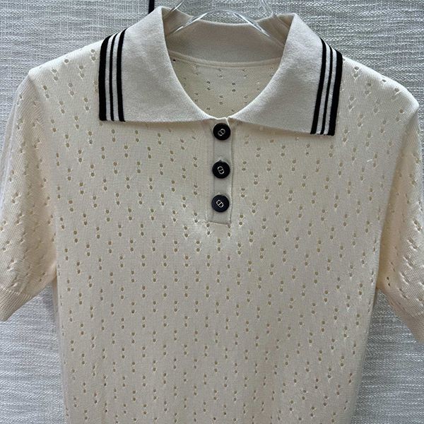 ギフトに最適 ディオール ニット Tシャツ 偽物 ハニー刺繍 def86269